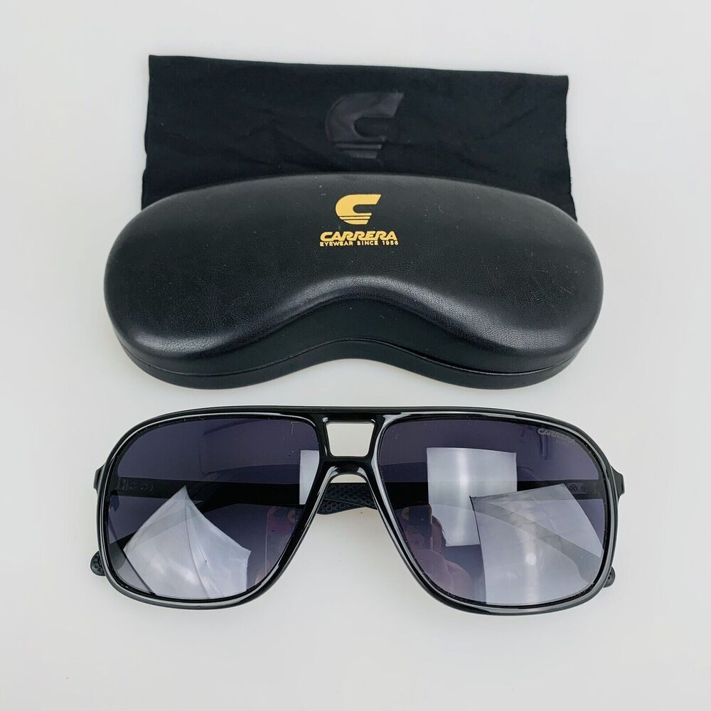 Carrera Sunglasses mod. 8035/S 8079O Carbon Fiber Arms Aviator Black New